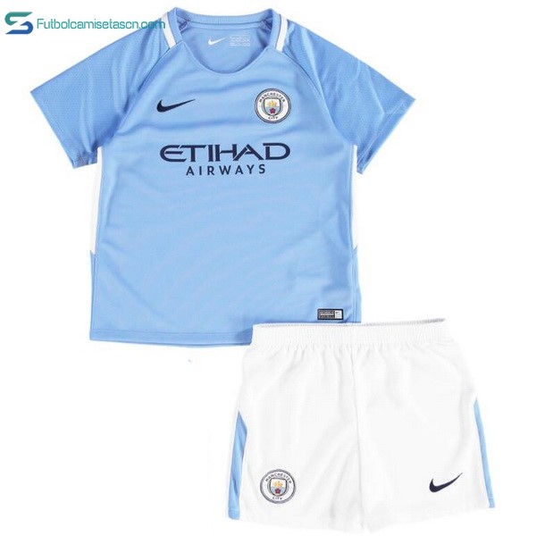 Camiseta Manchester City Niños 1ª 2017/18